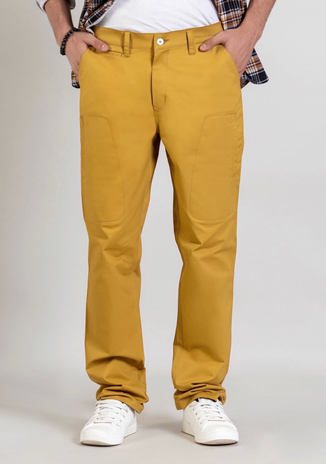 Buy Men Yellow Solid Carrot Fit Casual Trousers Online - 894013 | Peter  England