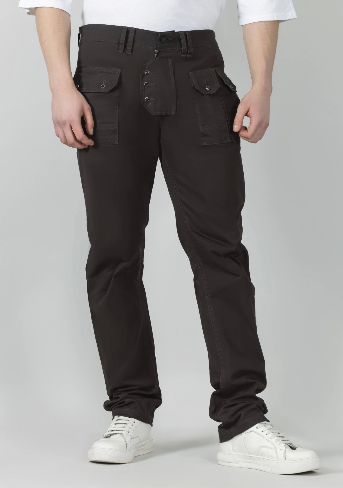 Men's Casual Trousers Trendy Style Linen Color Block - Temu United Arab  Emirates