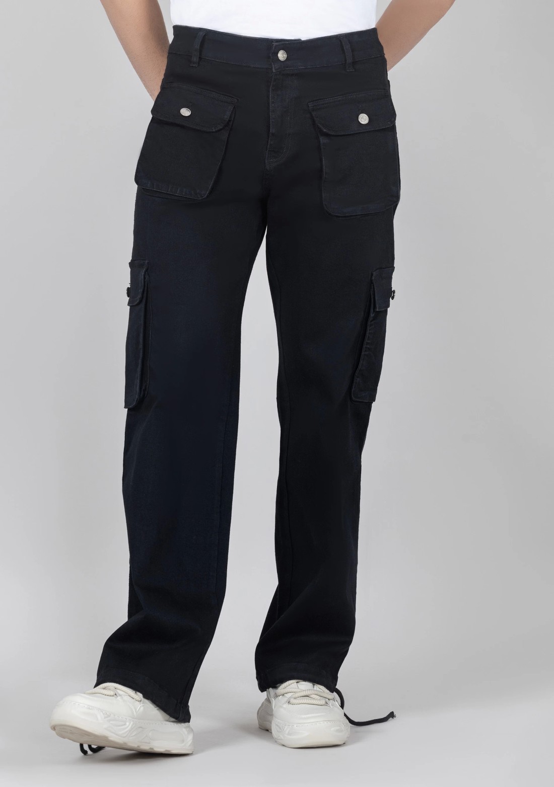 Melissa Flat Front Tropical Jet Black Pants - M&H Uniforms