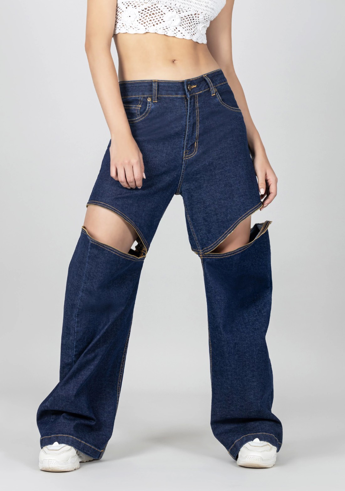 Deal dark blue ripped jeans - G3-GJE0663 | G3fashion.com
