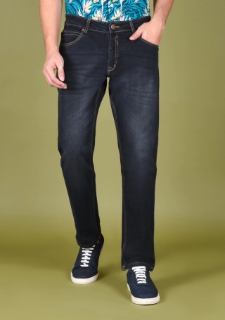 Carbon Black Regular Fit Stretchable Men's Jeans