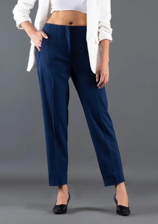Navy Slim Fit Rhysley Women's Trousers