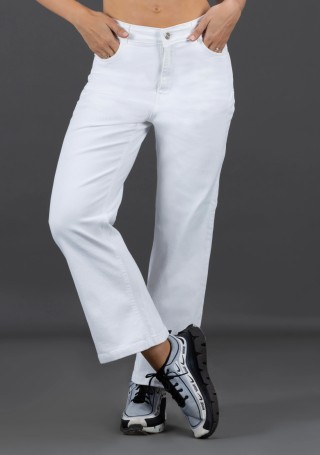 White Wide Leg Rhysley Women's Jeans