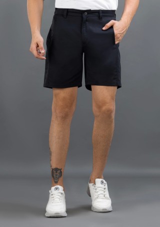 Black Regular Fit Rhysley Men's Shorts