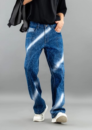 Blue Boot Cut  Men's Fashion Jeans