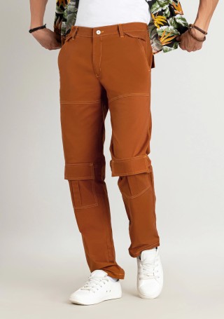 Cinnamon Regular Fit Men's Cotton Casual Trousers