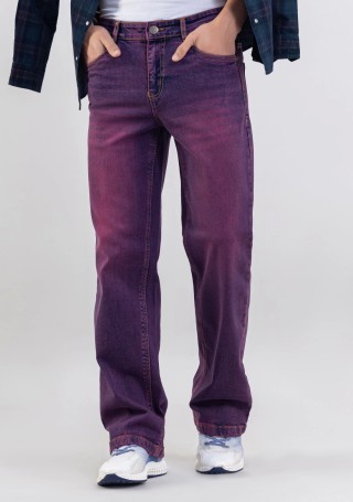 Dark Orchid Boot Cut Men's Fashion Jeans