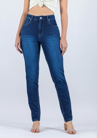 Blue Skinny Fit Women's Push Up Jeans