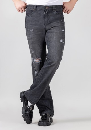 Black Boot Cut Men's Fashion Jeans