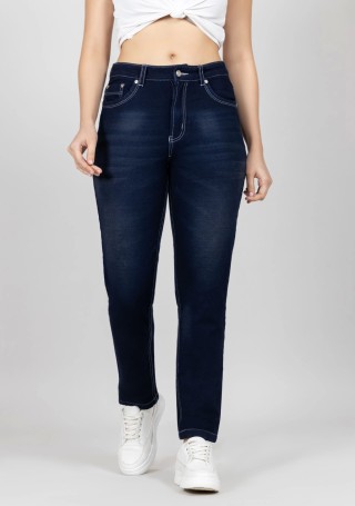 Blue Slim Fit High Rise Women's Jeans